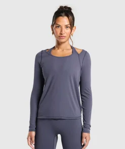DAMES Gymshark T-shirts*Elevate Long Sleeve Top
