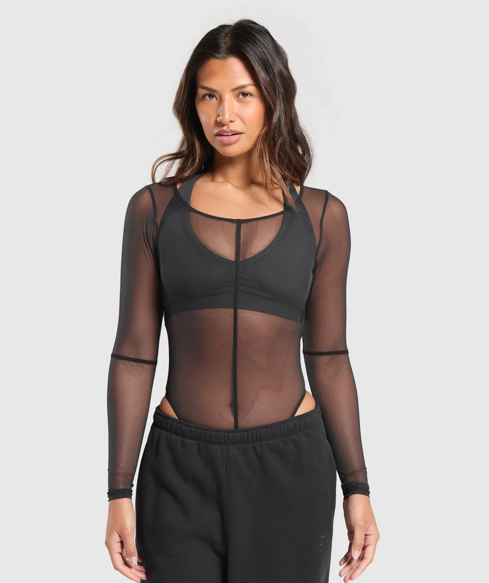 DAMES Gymshark Sportjumpsuit*Elevate Mesh Bodysuit