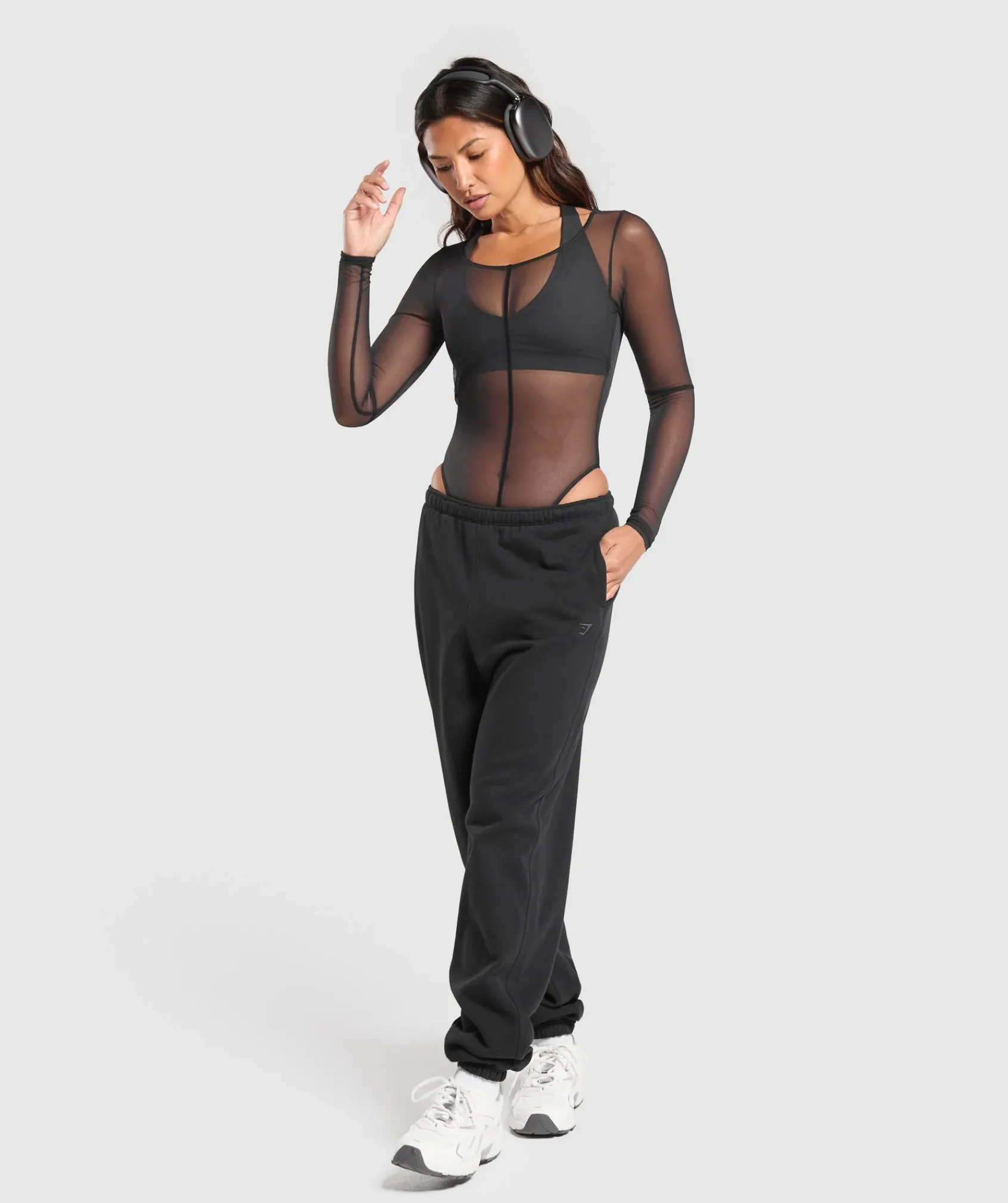 DAMES Gymshark Sportjumpsuit*Elevate Mesh Bodysuit