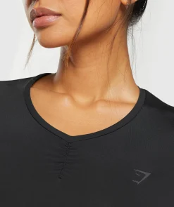 DAMES Gymshark Croptops|T-shirts*Elevate Ruched Crop Top