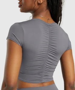 DAMES Gymshark Croptops|T-shirts*Elevate Ruched Crop Top