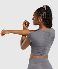 DAMES Gymshark Croptops|T-shirts*Elevate Ruched Crop Top