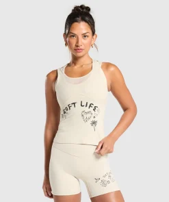 DAMES Gymshark Tanktops|T-shirts*Elevate Tattoo Graphic Tank With Shelf