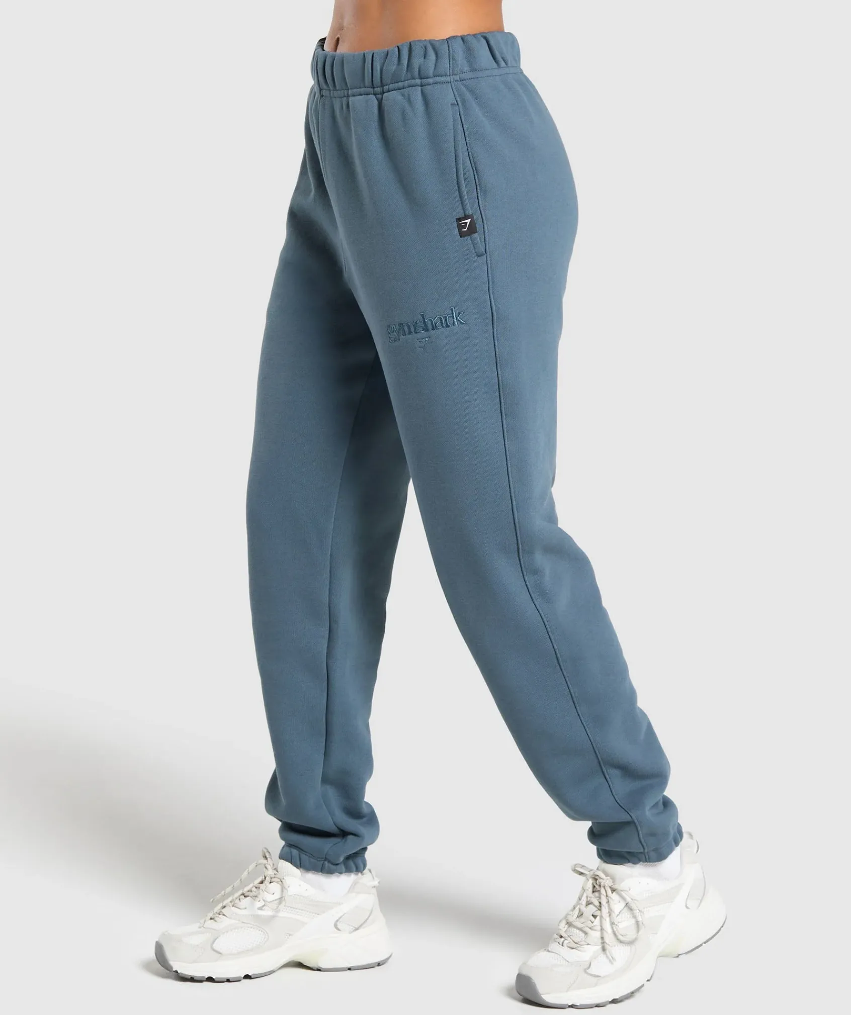 DAMES Gymshark Bedekkende Sportkleding|Joggingbroeken*Embroidered Logo Oversized Joggers