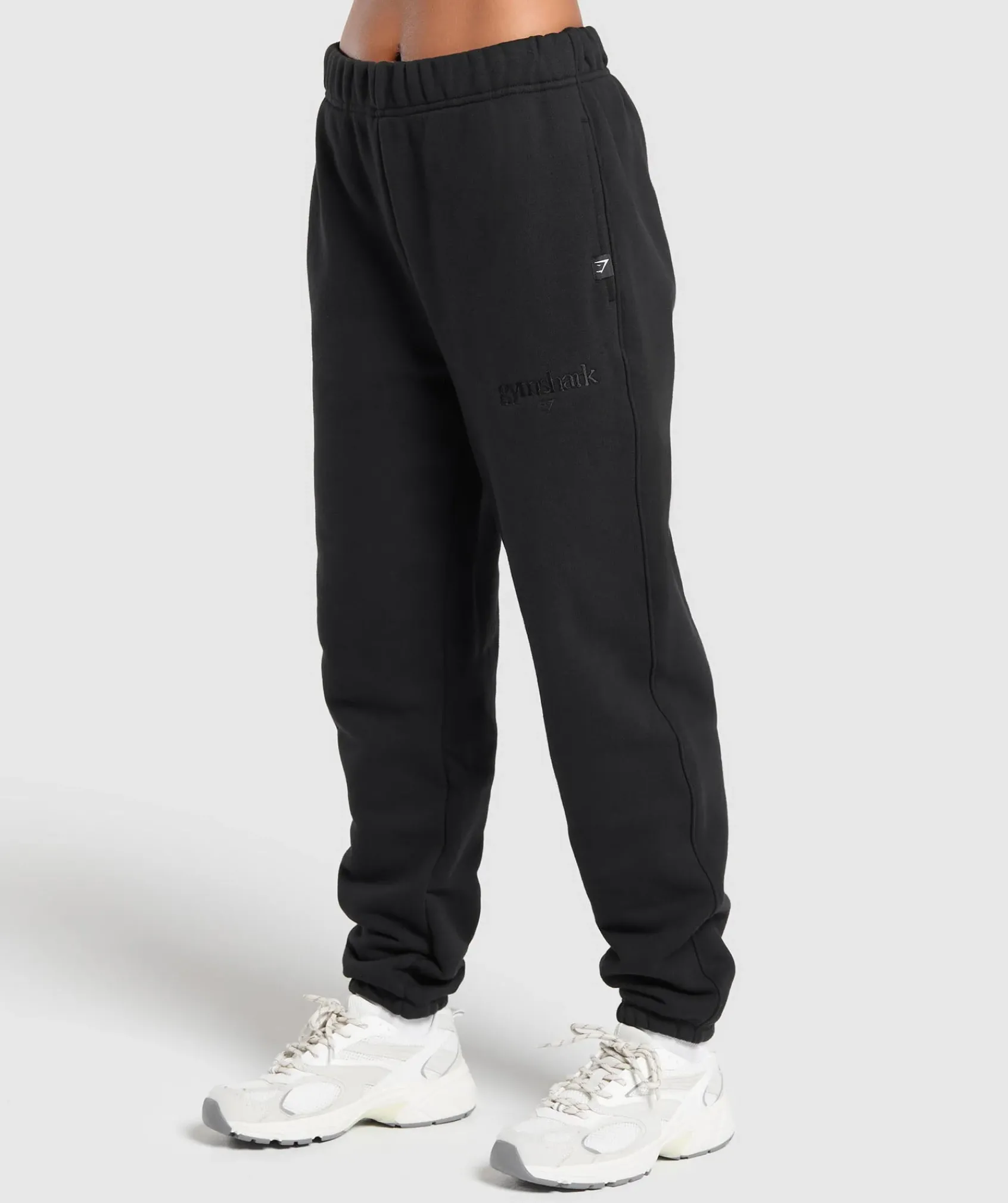 DAMES Gymshark Bedekkende Sportkleding|Joggingbroeken*Embroidered Logo Oversized Joggers