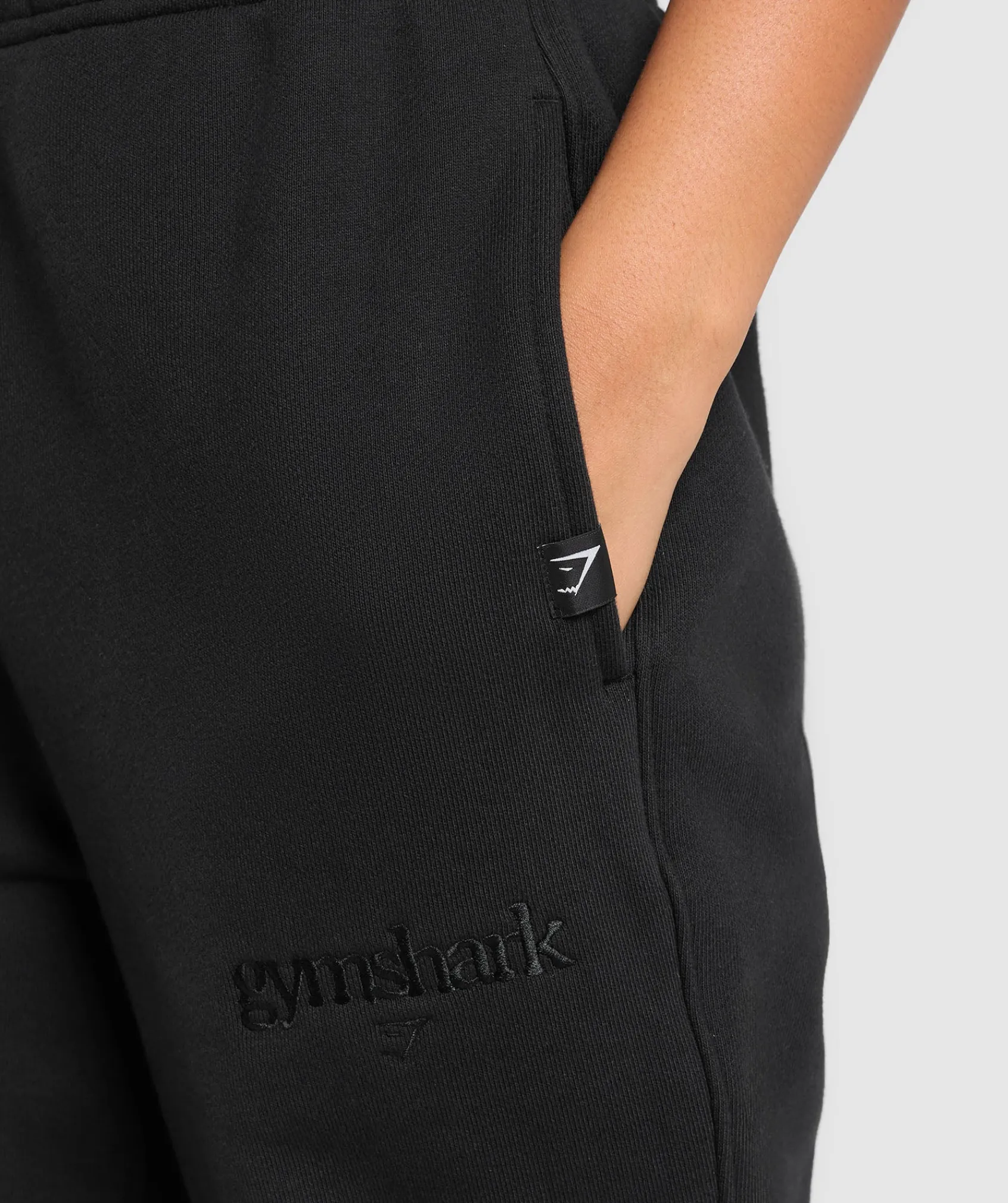 DAMES Gymshark Bedekkende Sportkleding|Joggingbroeken*Embroidered Logo Oversized Joggers