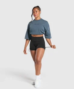 DAMES Gymshark T-shirts*Embroidered Logo Oversized T-Shirt
