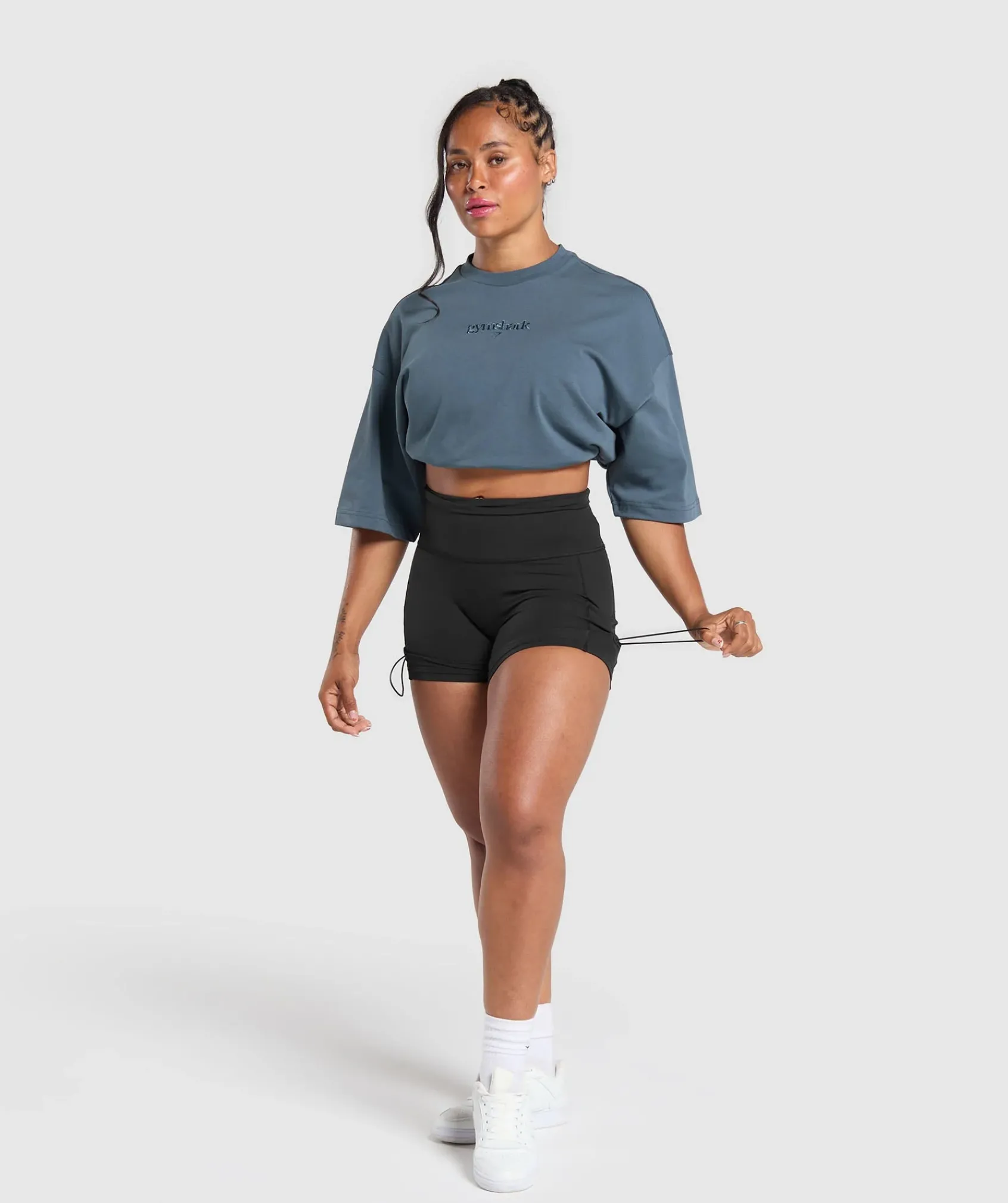 DAMES Gymshark T-shirts*Embroidered Logo Oversized T-Shirt