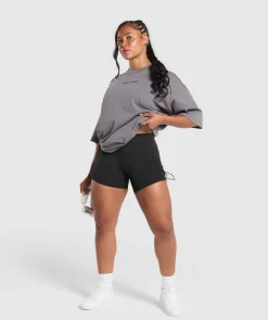 DAMES Gymshark T-shirts*Embroidered Logo Oversized T-Shirt