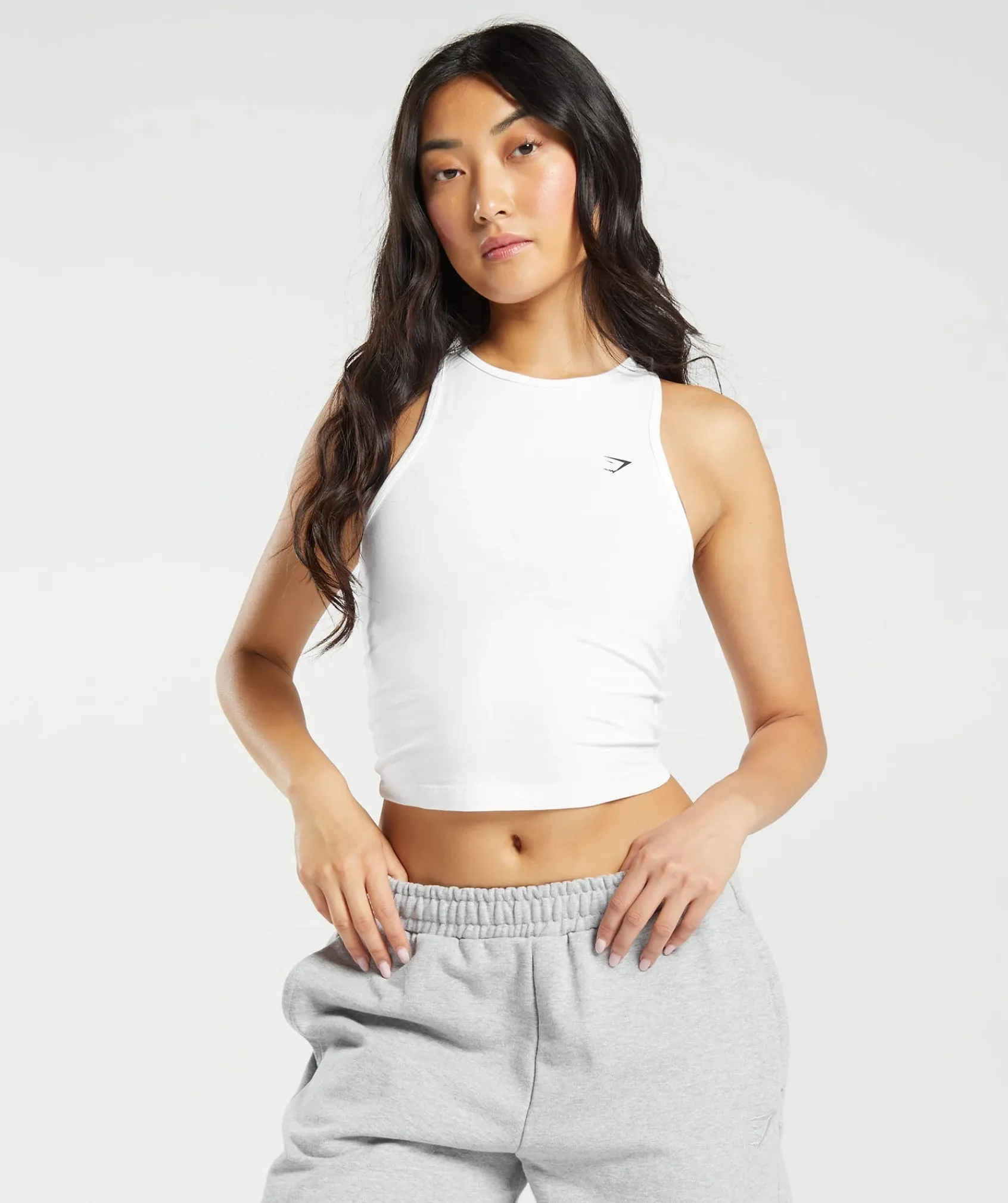 DAMES Gymshark Croptops|Tanktops*Essential Cotton Midi Tank