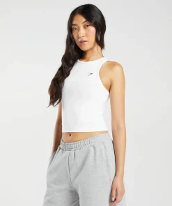 DAMES Gymshark Croptops|Tanktops*Essential Cotton Midi Tank
