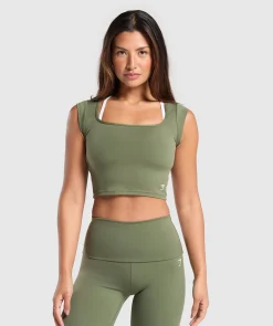 DAMES Gymshark Croptops|T-shirts*Everyday Cap Sleeve Crop Top