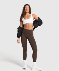 DAMES Gymshark Bedekkende Sportkleding|Leggings*Everyday Foldover Leggings