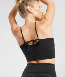 DAMES Gymshark Croptops|Tanktops*Everyday Halter Neck Ribbon Tank