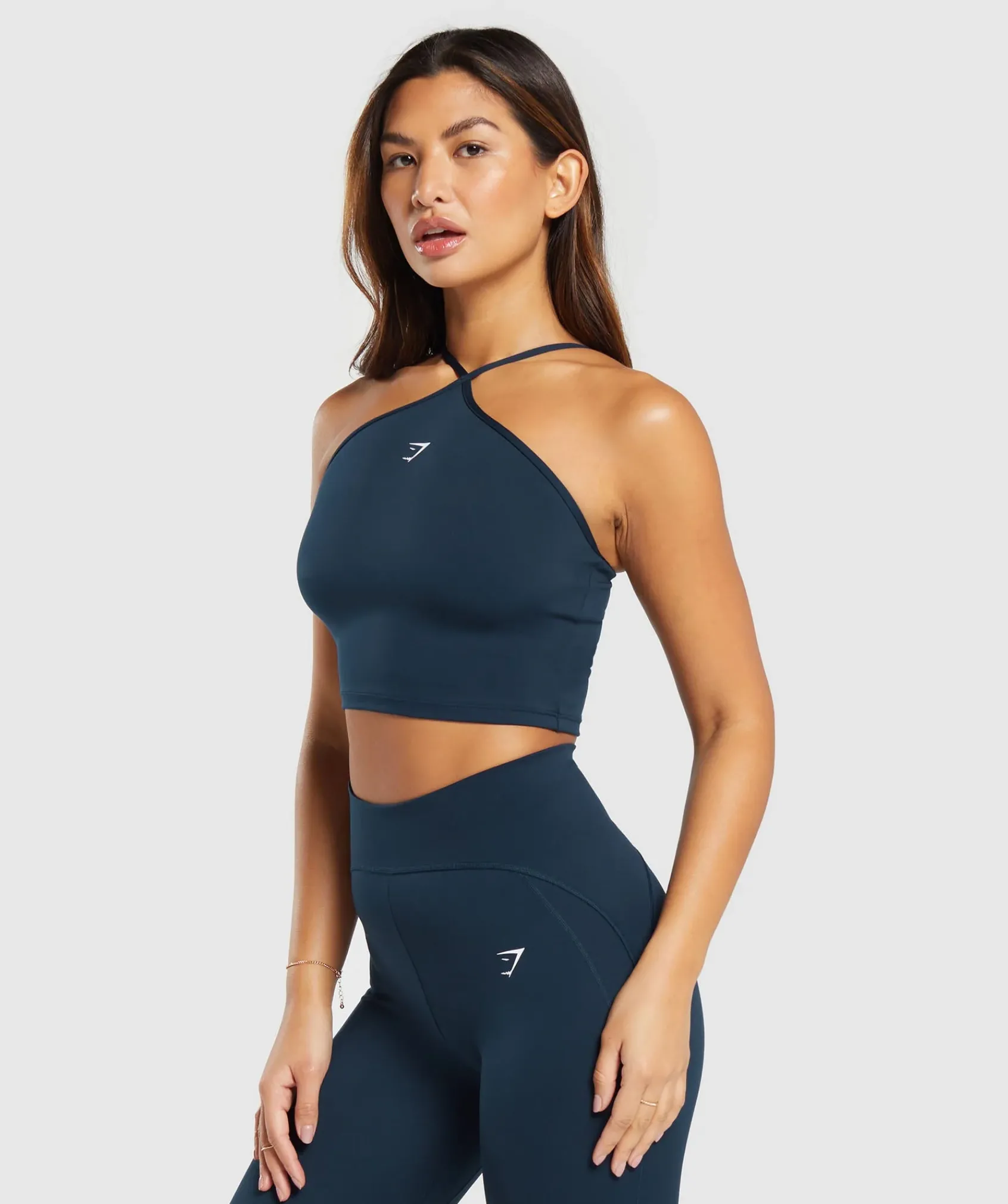 DAMES Gymshark Croptops|Tanktops*Everyday Halter Neck Ribbon Tank