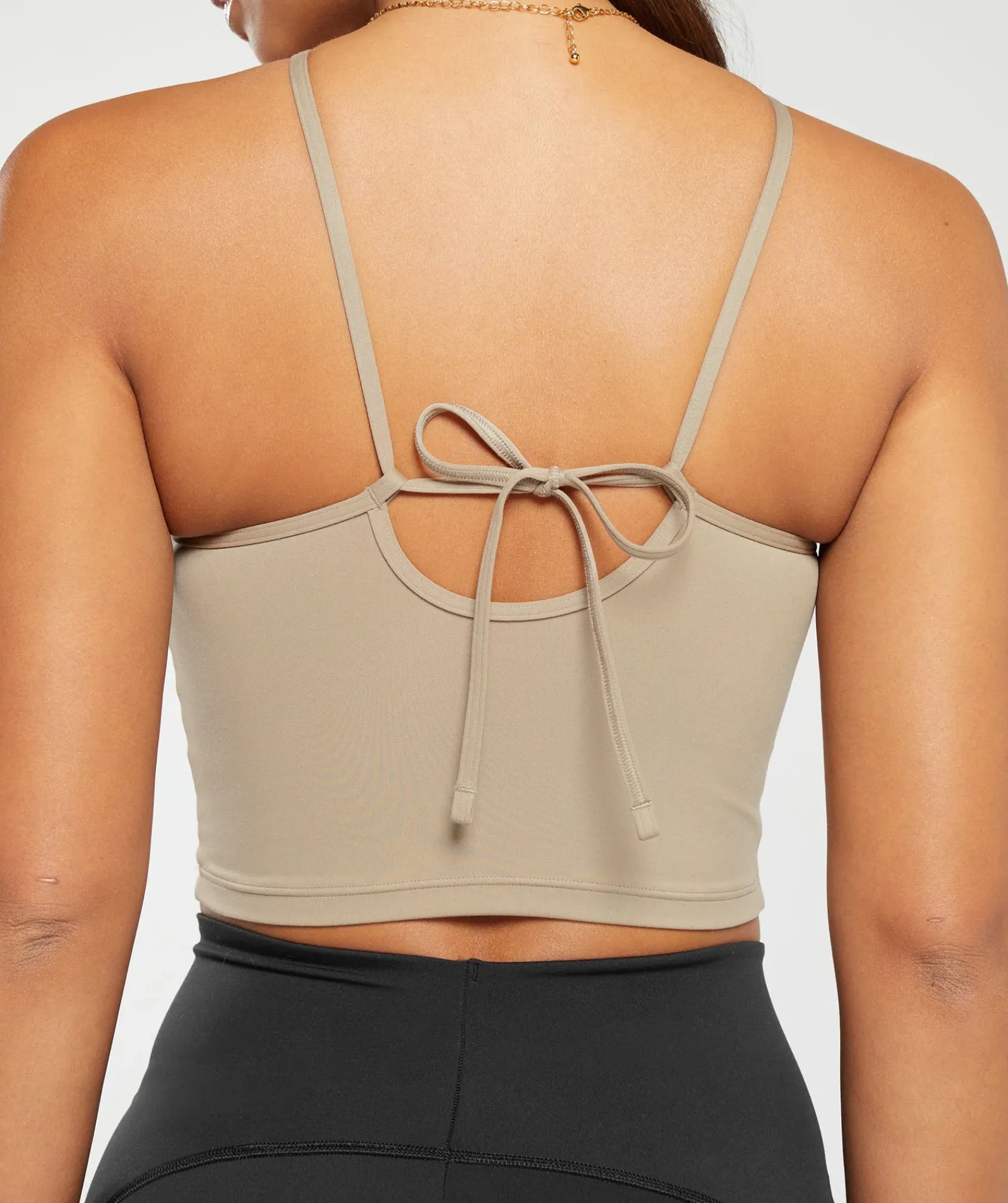 DAMES Gymshark Croptops|Tanktops*Everyday Halter Neck Ribbon Tank