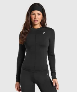 DAMES Gymshark Bedekkende Sportkleding|T-shirts*Everyday High Neck Long Sleeve Top