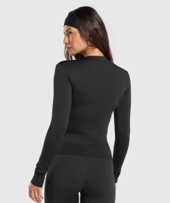 DAMES Gymshark Bedekkende Sportkleding|T-shirts*Everyday High Neck Long Sleeve Top