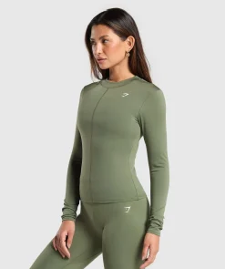 DAMES Gymshark T-shirts*Everyday High Neck Long Sleeve Top