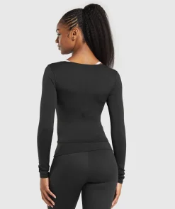 DAMES Gymshark Croptops|T-shirts*Everyday Long Sleeve Midi Top