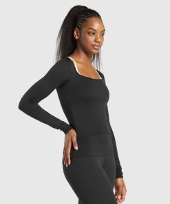 DAMES Gymshark Croptops|T-shirts*Everyday Long Sleeve Midi Top
