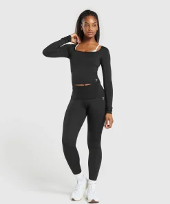 DAMES Gymshark Croptops|T-shirts*Everyday Long Sleeve Midi Top