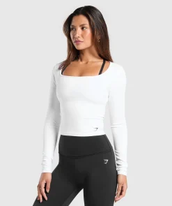 DAMES Gymshark Croptops|T-shirts*Everyday Long Sleeve Midi Top
