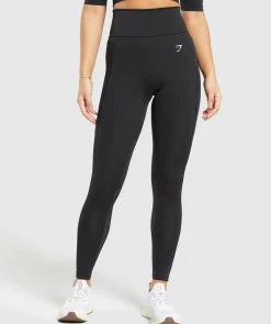 DAMES Gymshark Leggings|Zwarte Leggings*Everyday Mesh Legging