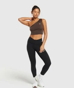 DAMES Gymshark Croptops|Tanktops*Everyday One Shoulder Ruched Tank