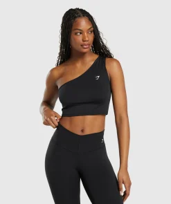 DAMES Gymshark Tanktops*Everyday One Shoulder Ruched Tank