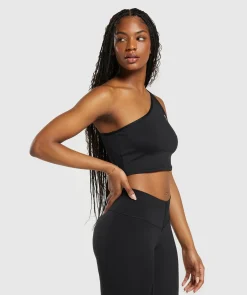 DAMES Gymshark Tanktops*Everyday One Shoulder Ruched Tank