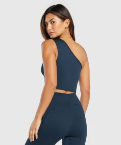 DAMES Gymshark Croptops|Tanktops*Everyday One Shoulder Ruched Tank