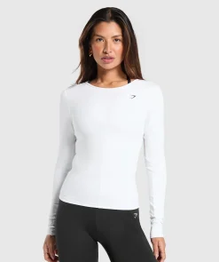 DAMES Gymshark T-shirts*Everyday Open Back Long Sleeve Top