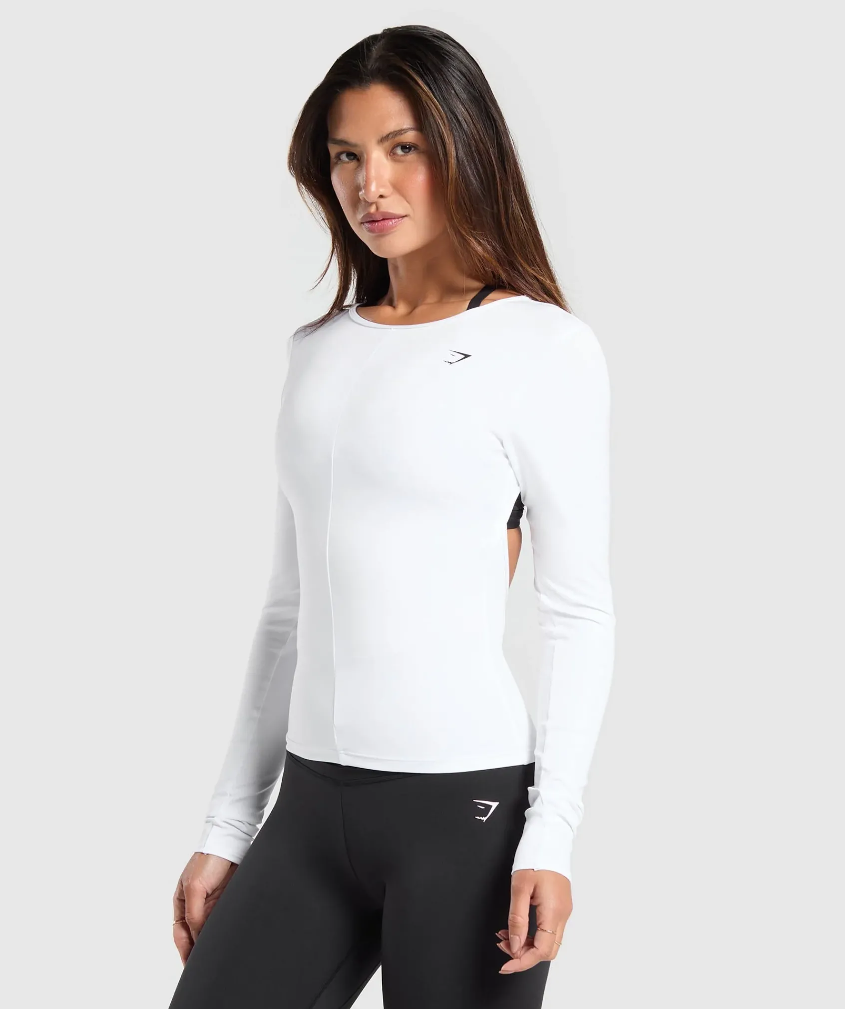 DAMES Gymshark T-shirts*Everyday Open Back Long Sleeve Top
