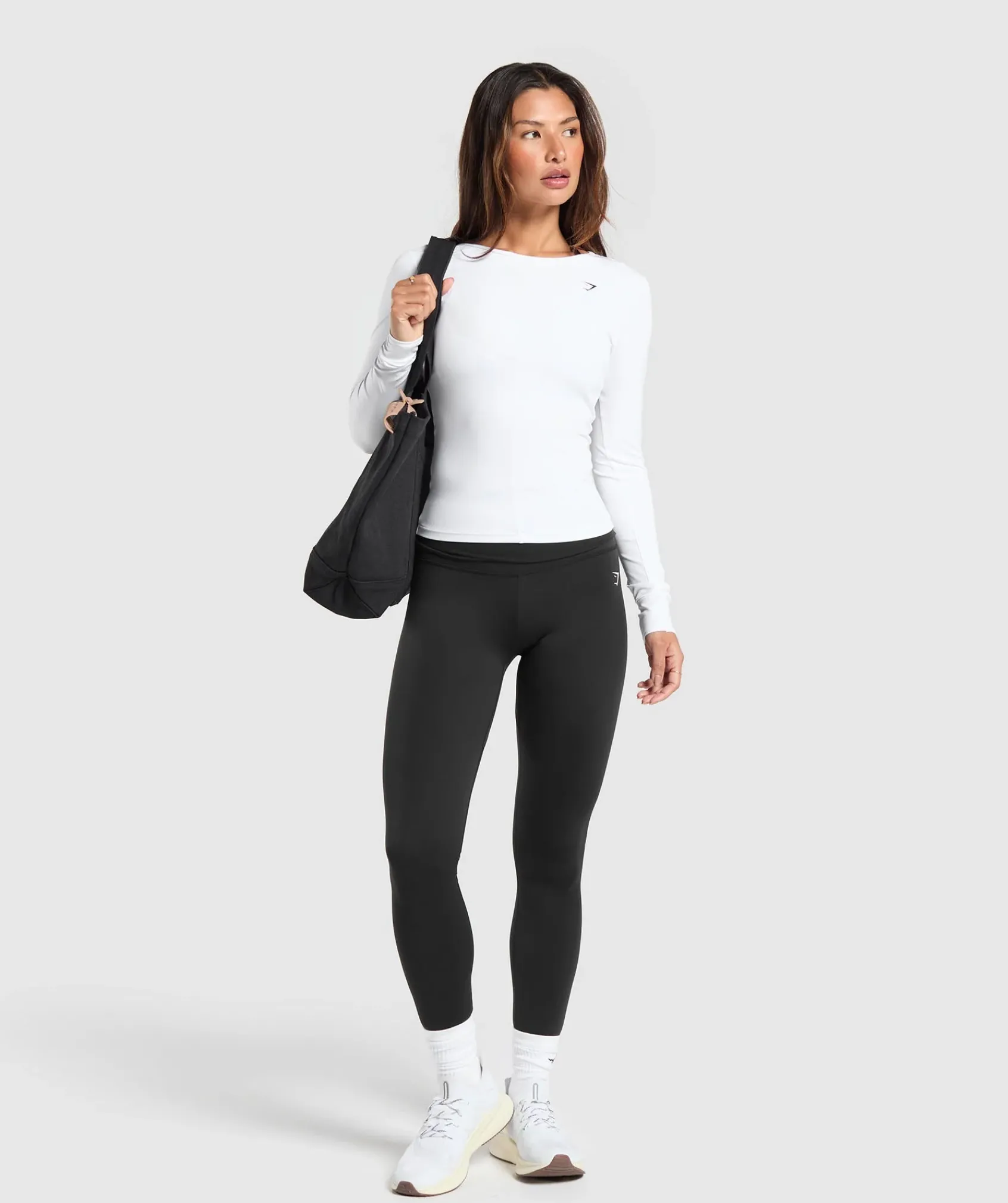 DAMES Gymshark T-shirts*Everyday Open Back Long Sleeve Top