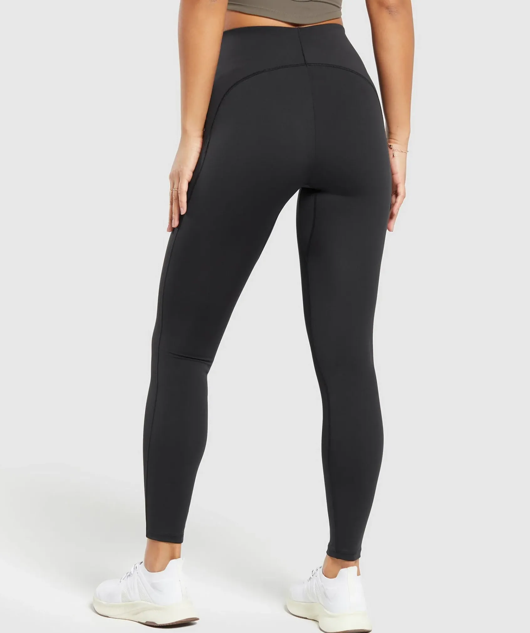 DAMES Gymshark Leggings|Zwarte Leggings*Everyday Scoop Leggings