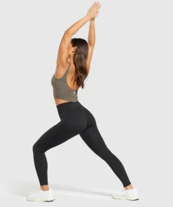 DAMES Gymshark Leggings|Zwarte Leggings*Everyday Scoop Leggings