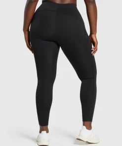 DAMES Gymshark Leggings|Zwarte Leggings*Everyday Scoop Leggings