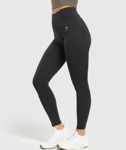 DAMES Gymshark Leggings|Zwarte Leggings*Everyday Scoop Leggings