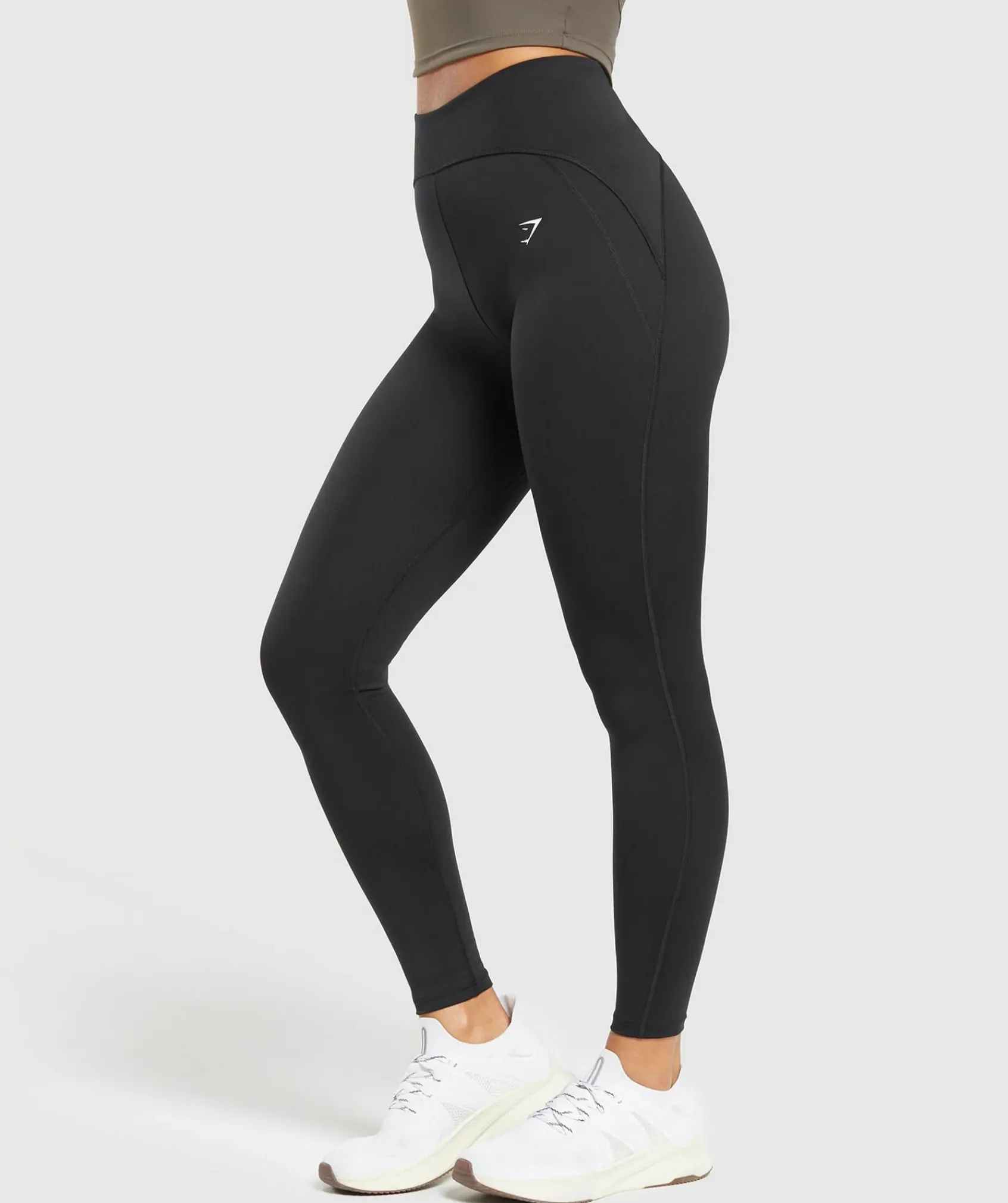 DAMES Gymshark Leggings|Zwarte Leggings*Everyday Scoop Leggings