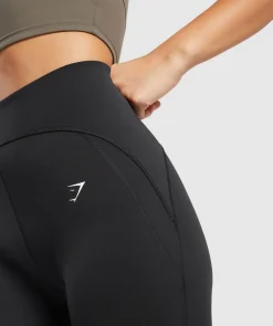 DAMES Gymshark Leggings|Zwarte Leggings*Everyday Scoop Leggings