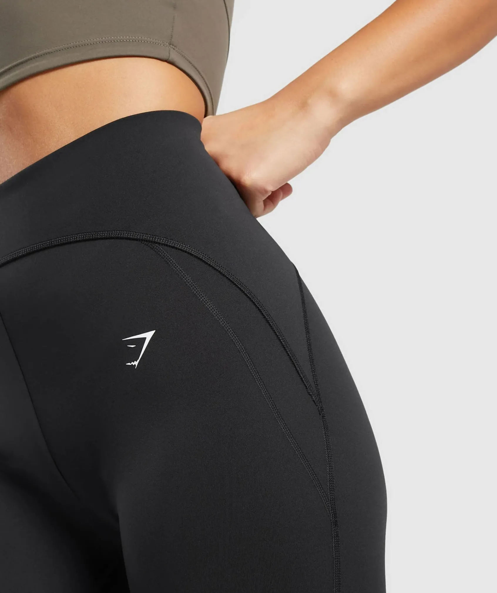 DAMES Gymshark Leggings|Zwarte Leggings*Everyday Scoop Leggings