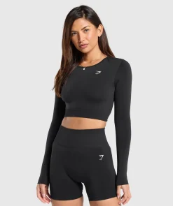 DAMES Gymshark Croptops|T-shirts*Everyday Seamless Long Sleeve Crop Top