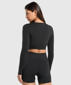 DAMES Gymshark Croptops|T-shirts*Everyday Seamless Long Sleeve Crop Top