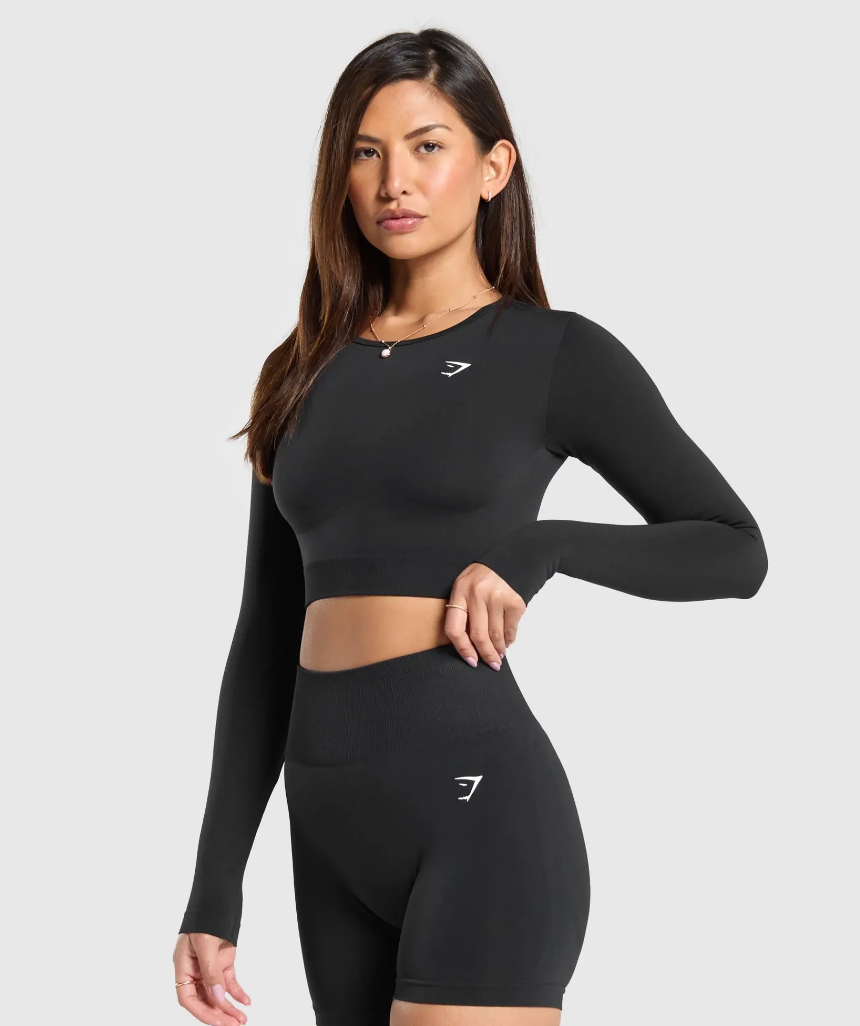 DAMES Gymshark Croptops|T-shirts*Everyday Seamless Long Sleeve Crop Top