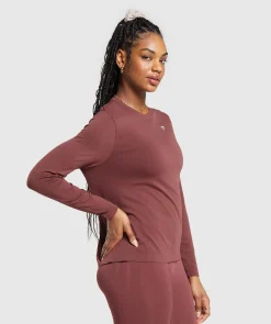 DAMES Gymshark Bedekkende Sportkleding|T-shirts*Everyday Seamless Long Sleeve Top