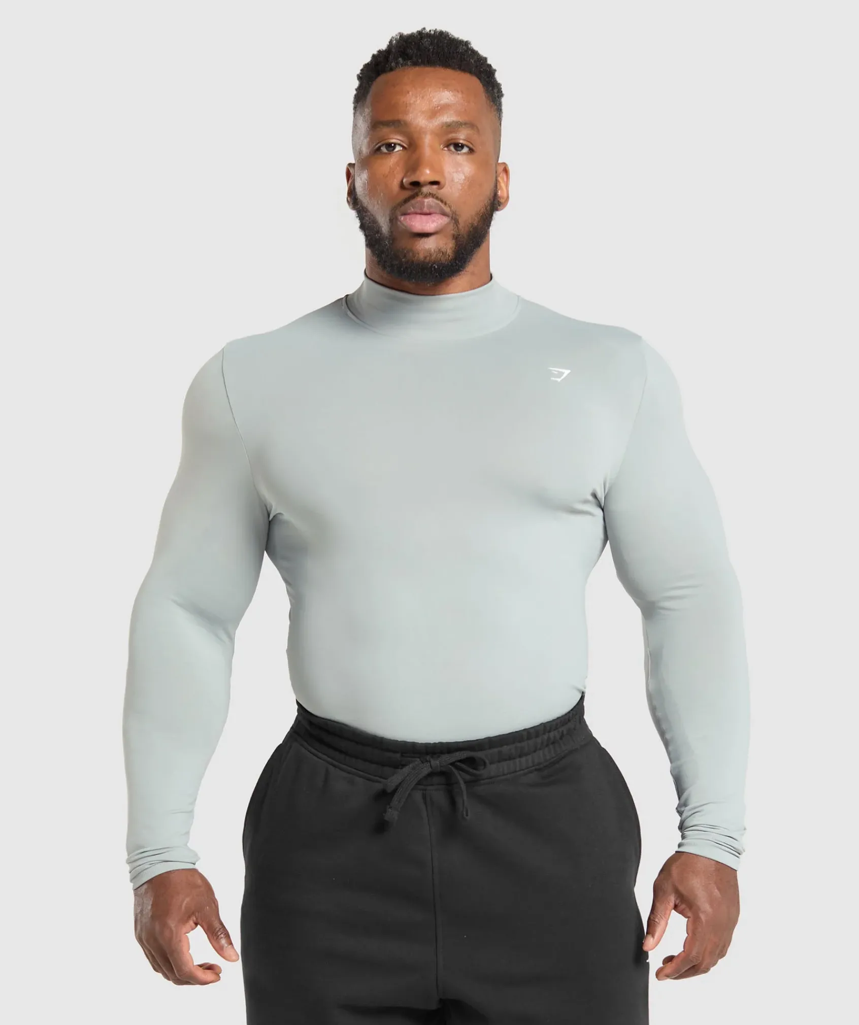 Heren Gymshark T-shirts*Everyday Seamless Mock Long Sleeve T-Shirt