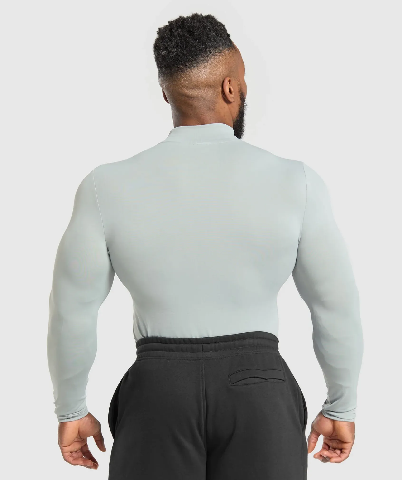 Heren Gymshark T-shirts*Everyday Seamless Mock Long Sleeve T-Shirt