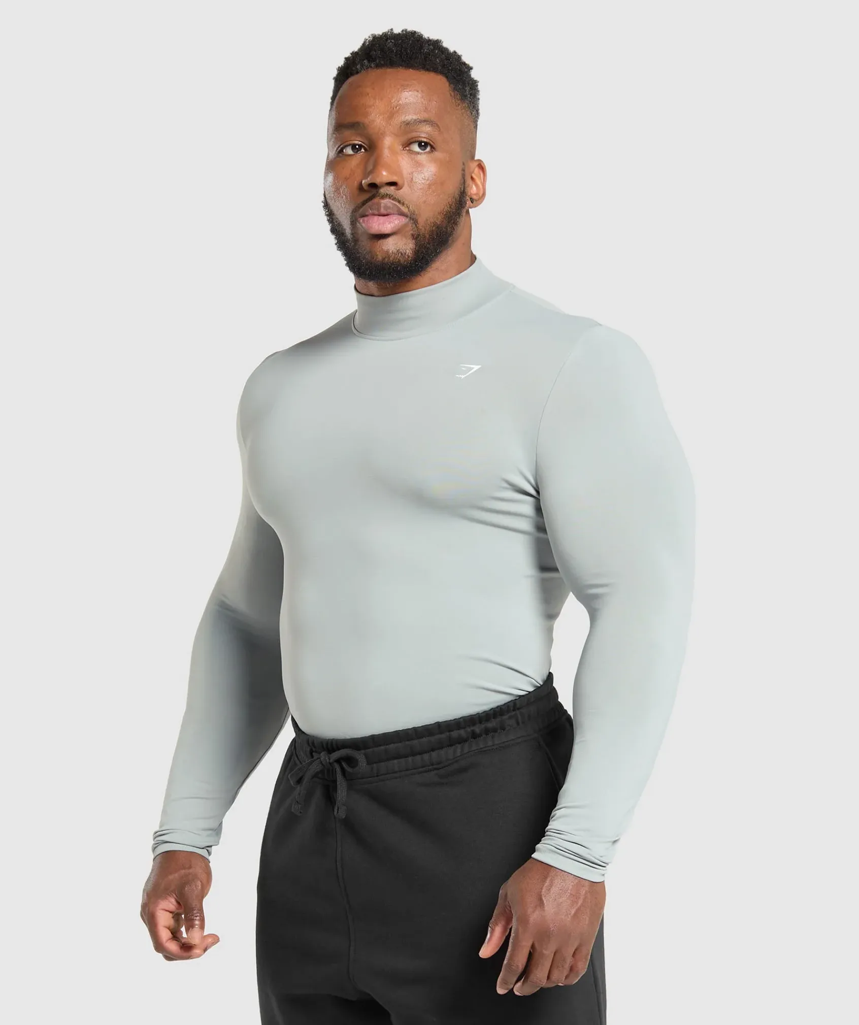 Heren Gymshark T-shirts*Everyday Seamless Mock Long Sleeve T-Shirt