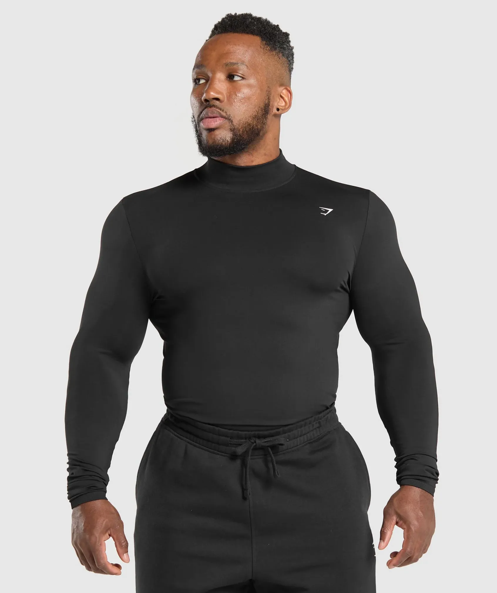 Heren Gymshark T-shirts*Everyday Seamless Mock Long Sleeve T-Shirt